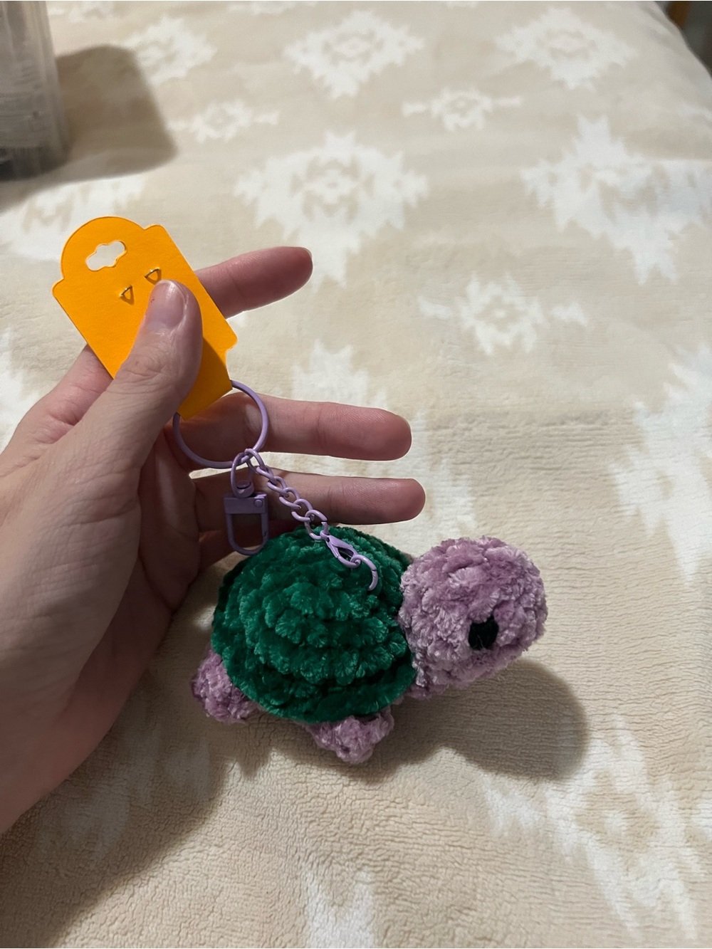Mini Crocheted Turtle Keychain 🐢 - Picture 9 of 10